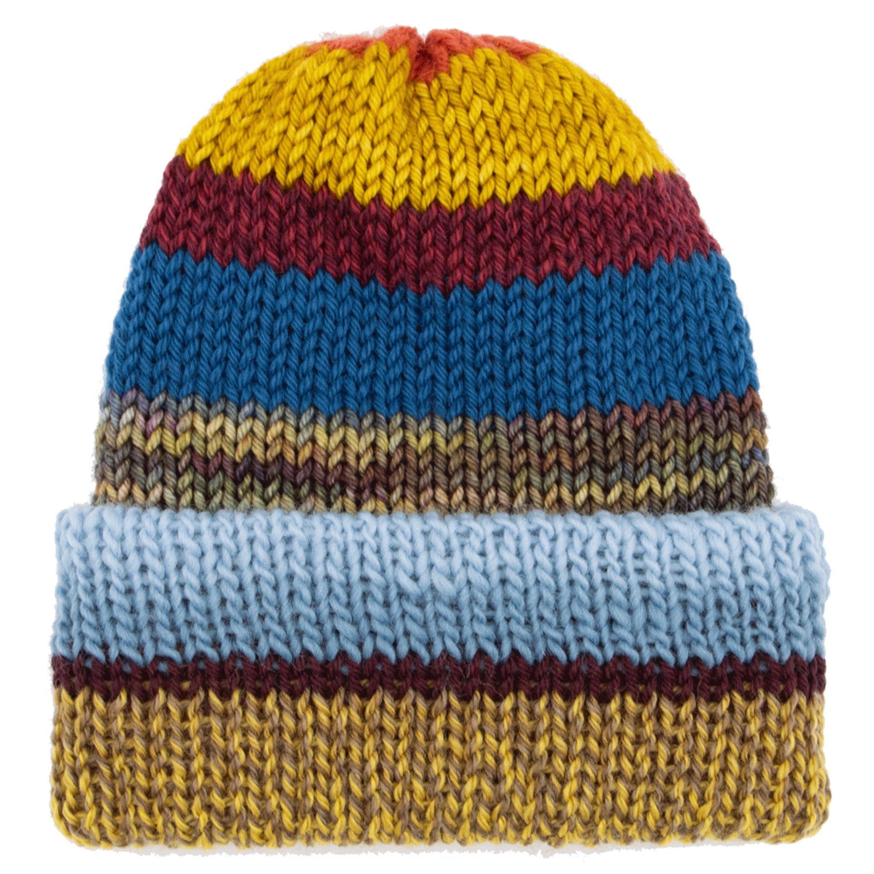 Chimney Short Stack Beanie Blocks Multicolor Honeytop