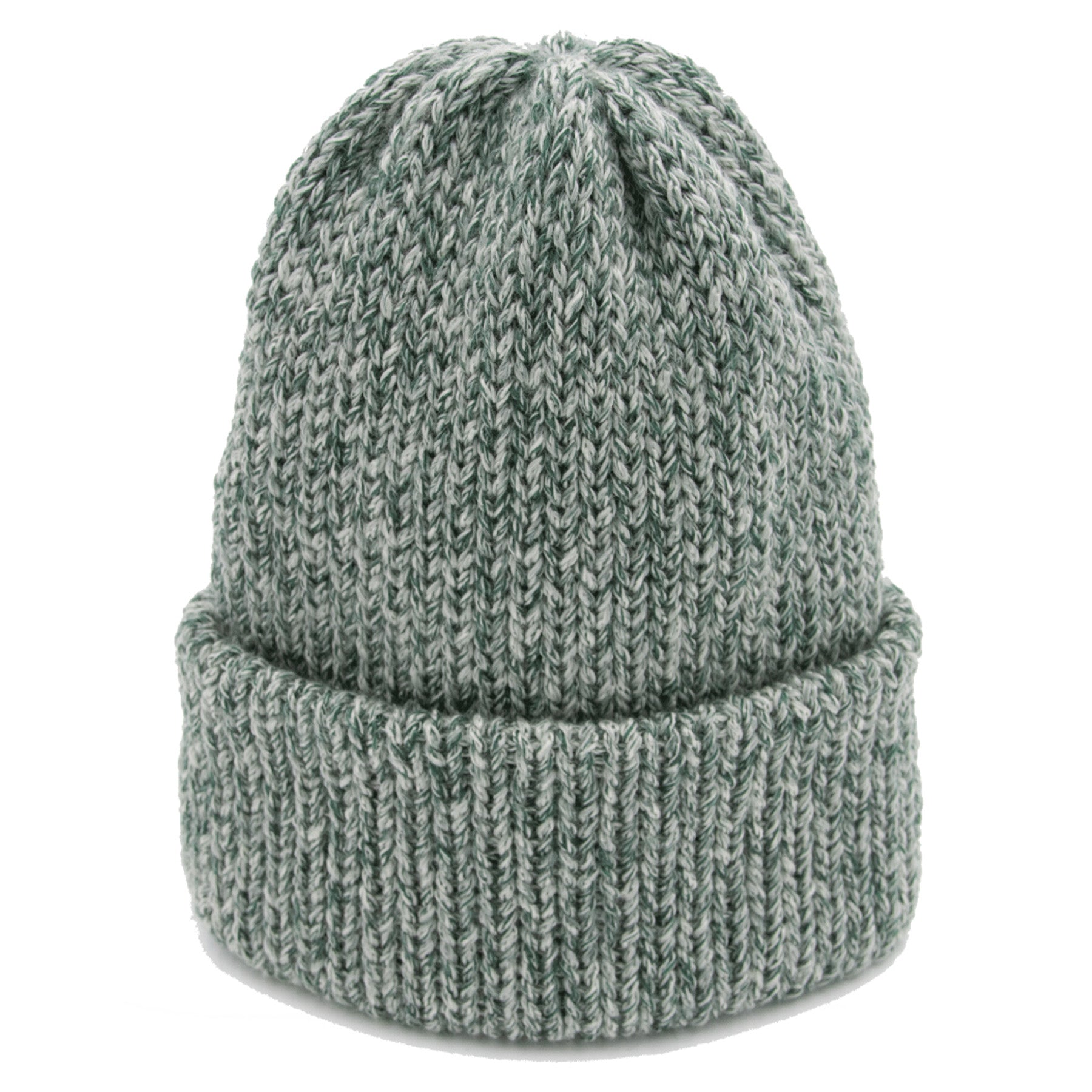 Chimney Short Stack Beanie Island Marled Auerbach Green