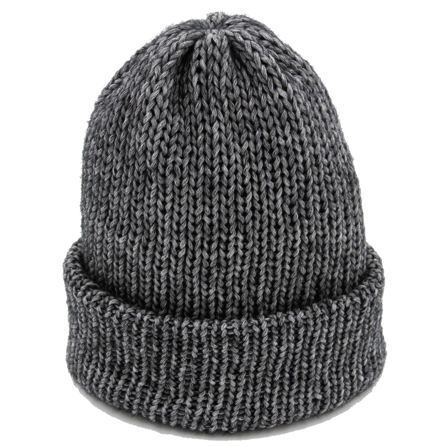 Chimney LTD Short Stack Wool Beanie Frosted Marled Black
