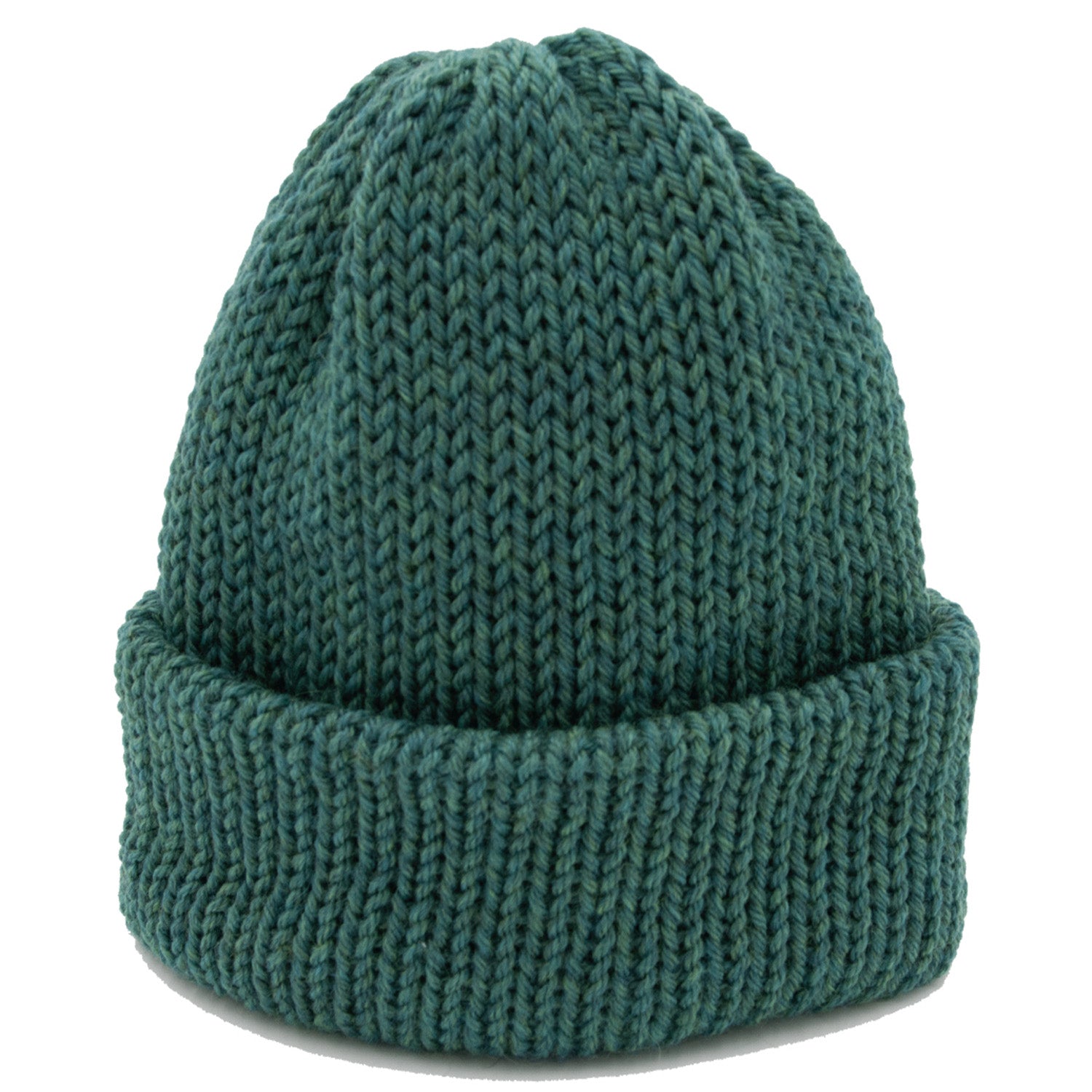 Chimney LTD Short Stack Wool Beanie Lagoon Blue Heather