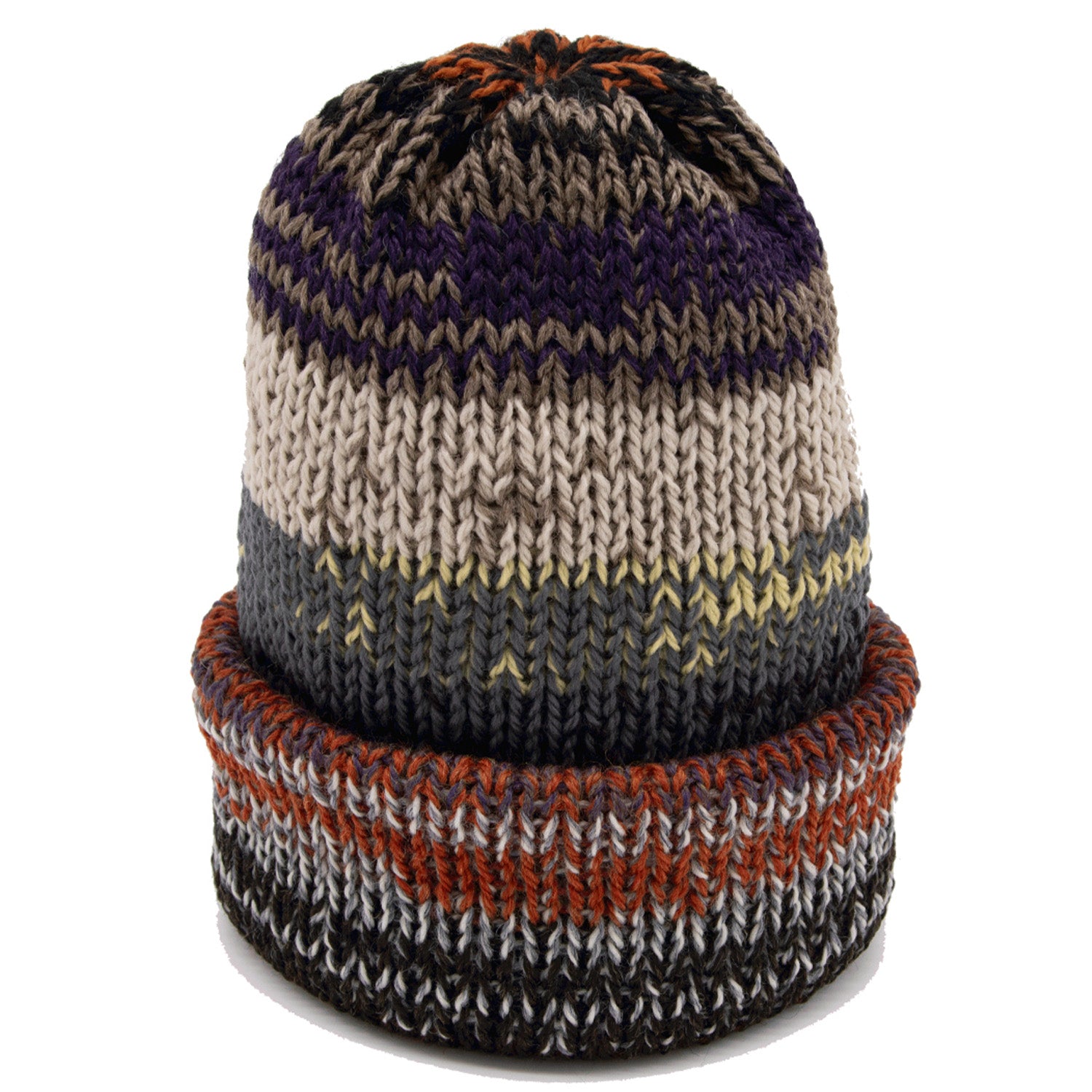 Chimney LTD Short Stack Wool Beanie Mixtape Multicolor Oat