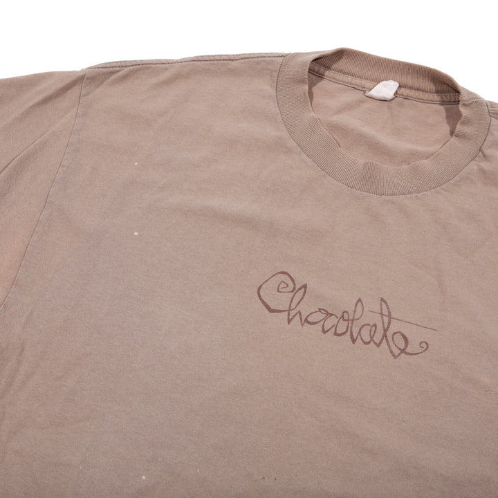 Overripe Chocolate Script Tee Tan Large (1997)