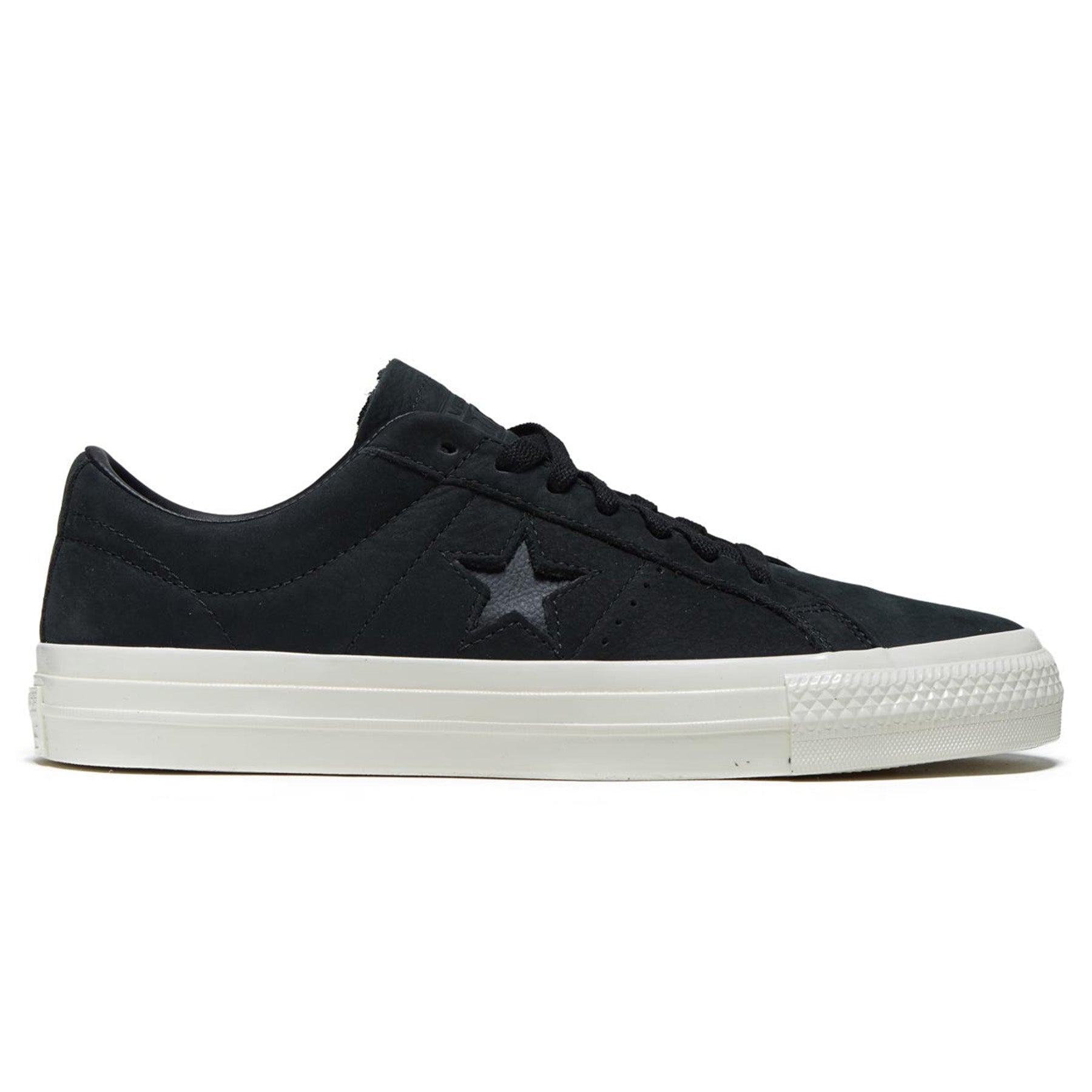 Converse One Star Pro Shoes Black Black Egret