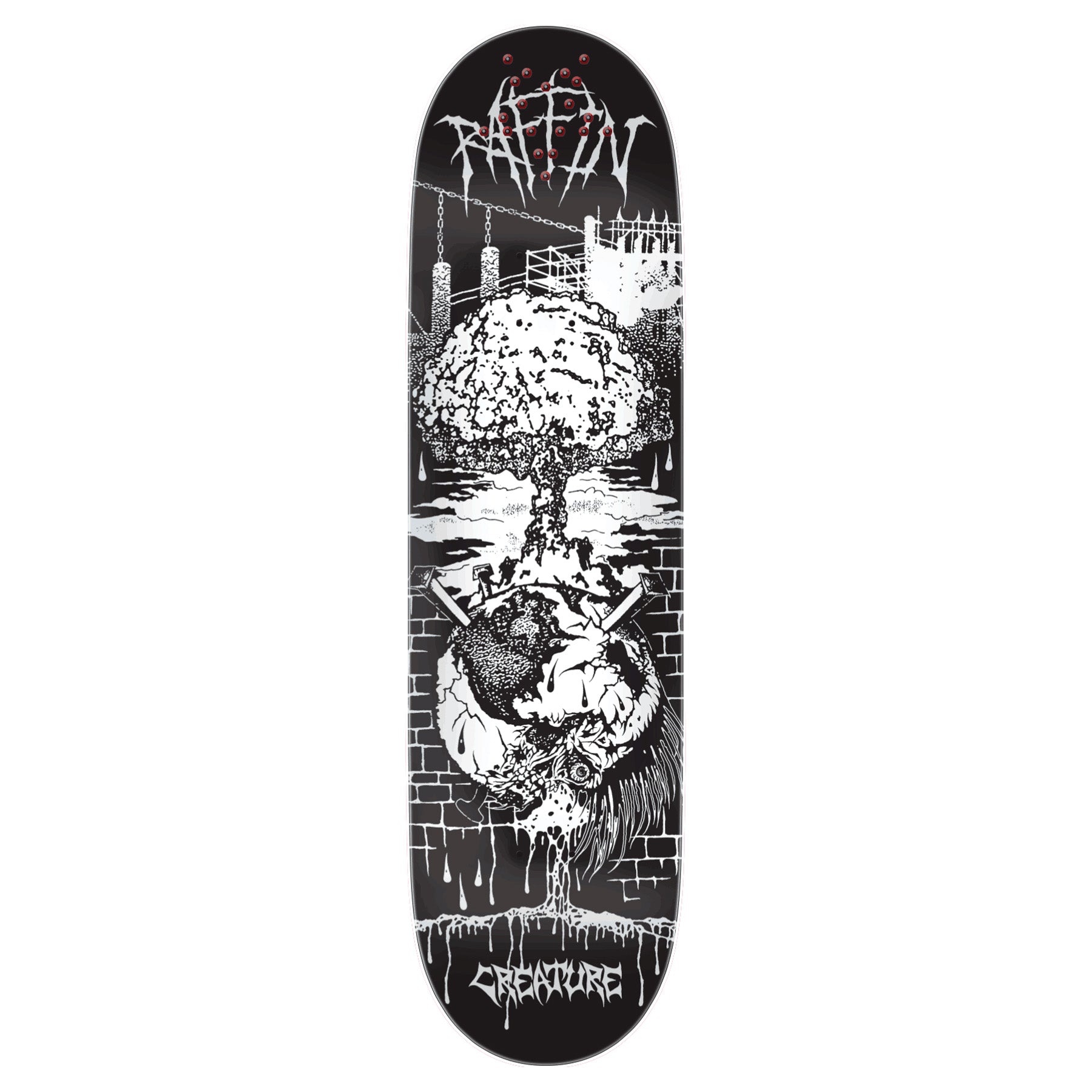 Creature Raffin BLKMTL Deck 8.53"