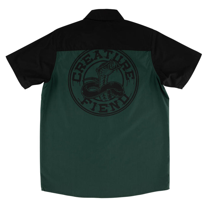 Creature Strikefast Mechanic Shirt Black/Dark Green