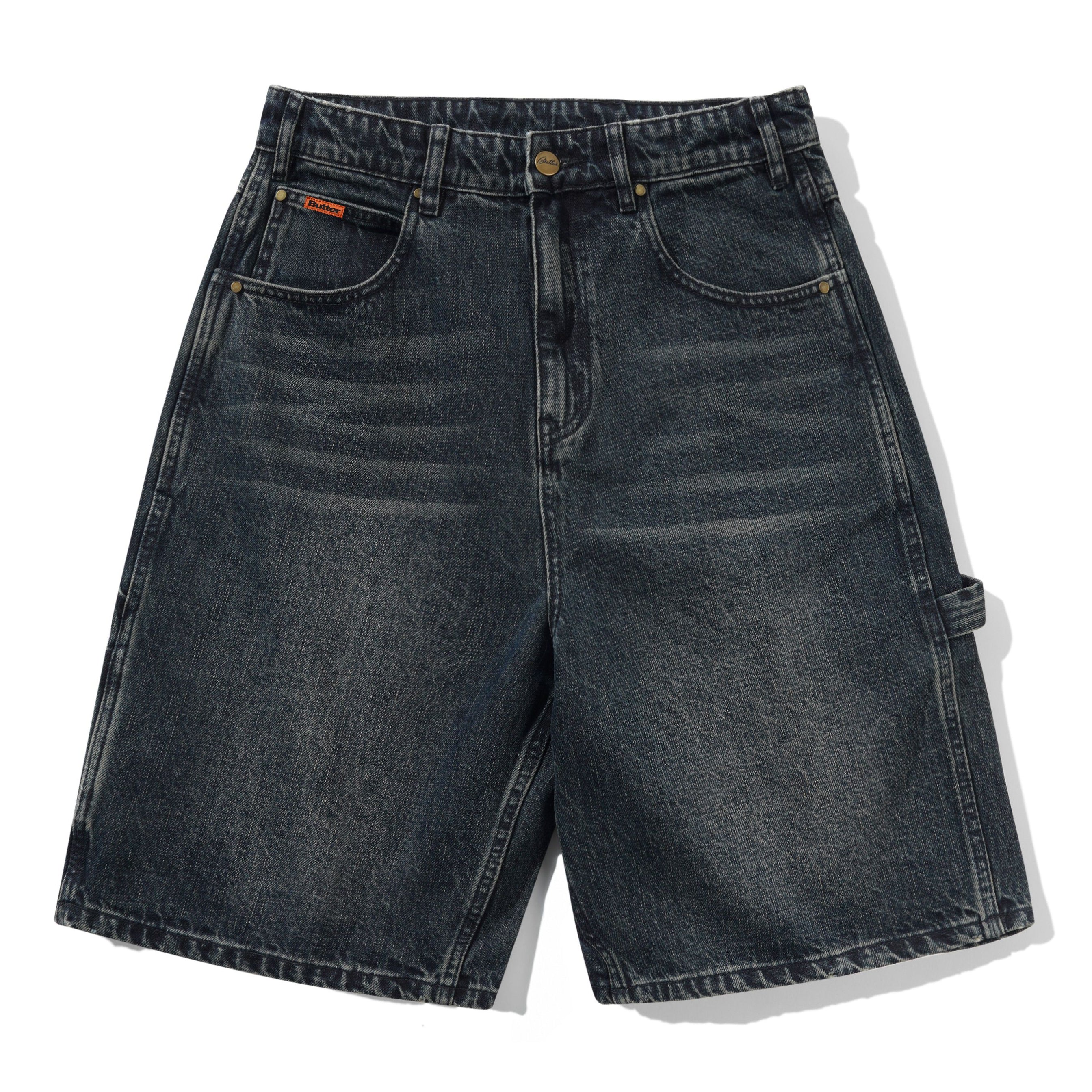 Butter Goods Carpenter Denim Shorts Slub Dark Indigo - Orchard
