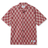 Butter Goods Checker Vacation Shirt Burgundy