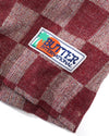 Butter Goods Checker Vacation Shirt Burgundy