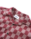 Butter Goods Checker Vacation Shirt Burgundy