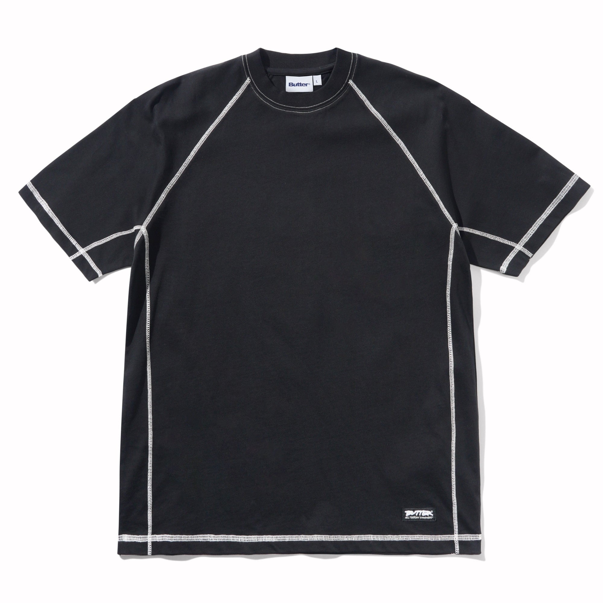 Butter Goods Cliff Contrast Tee Black