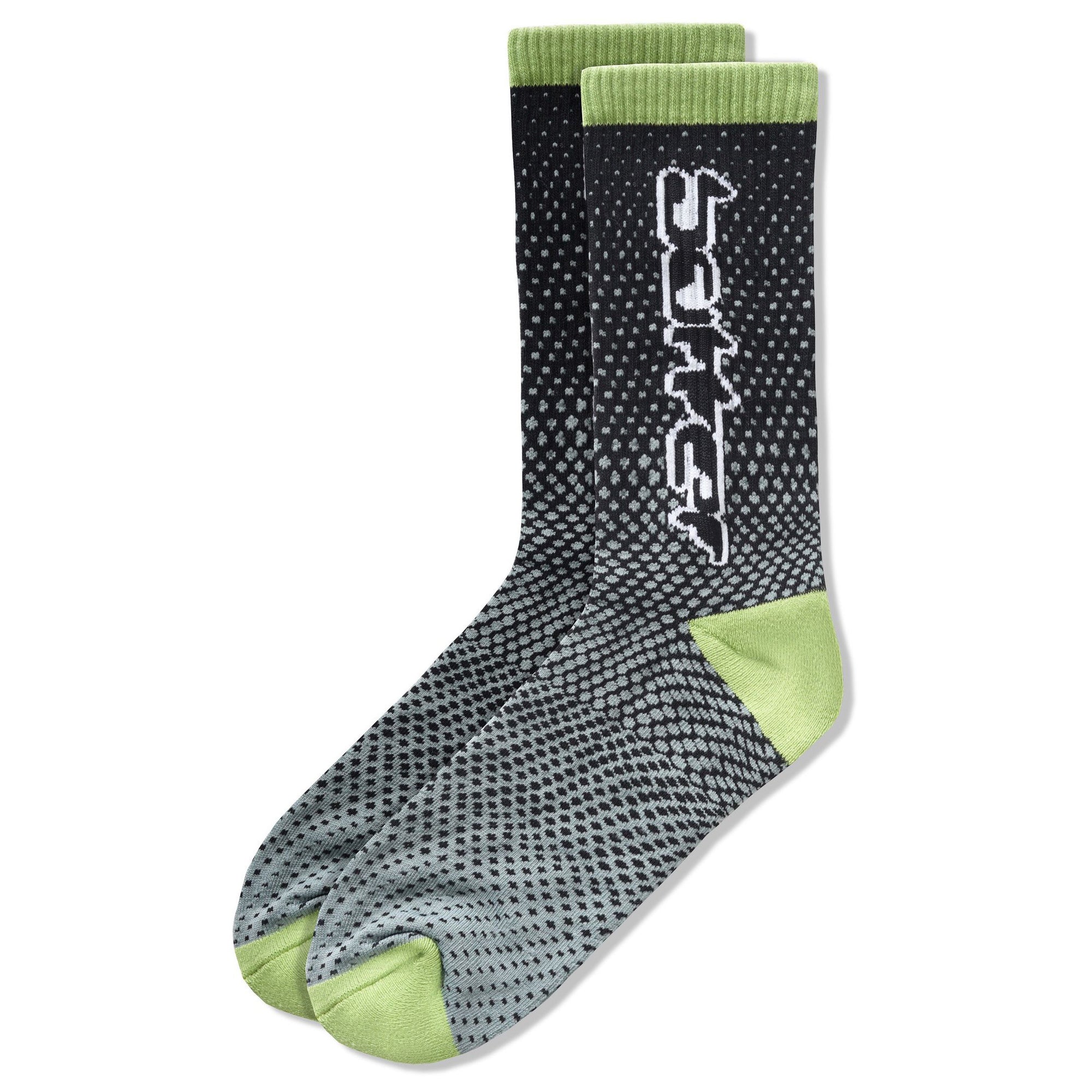 Butter Goods Corrosive Socks Black/Lime