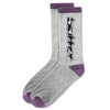 Butter Goods Corrosive Socks Grey/Purple