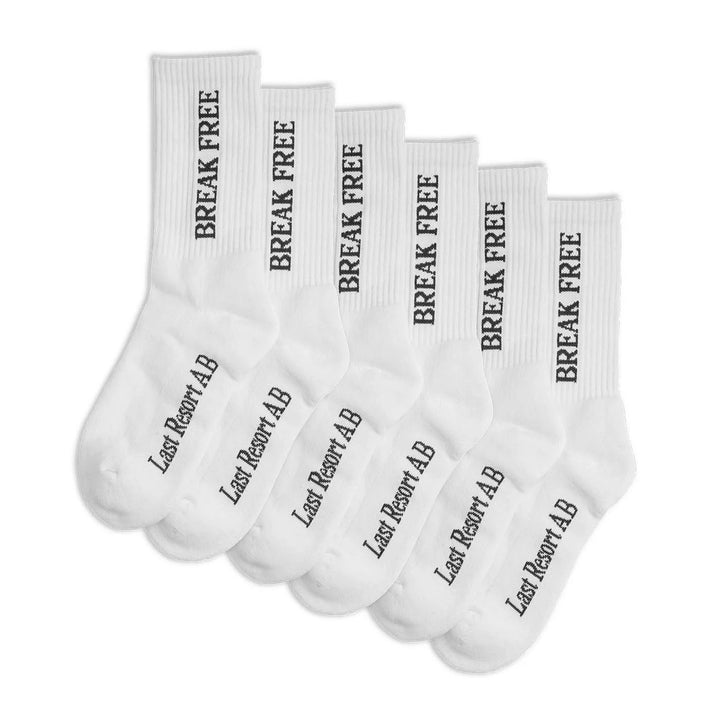Last Resort AB Break Free Socks White (3 Pack)