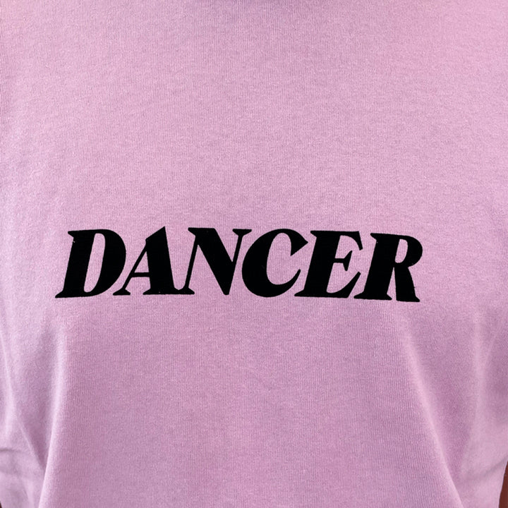 Dancer Italic Logo Tee Pink
