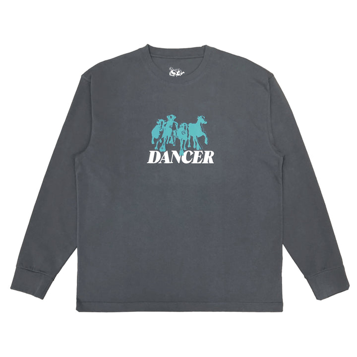 Dancer Step Aside LS Tee Charcoal