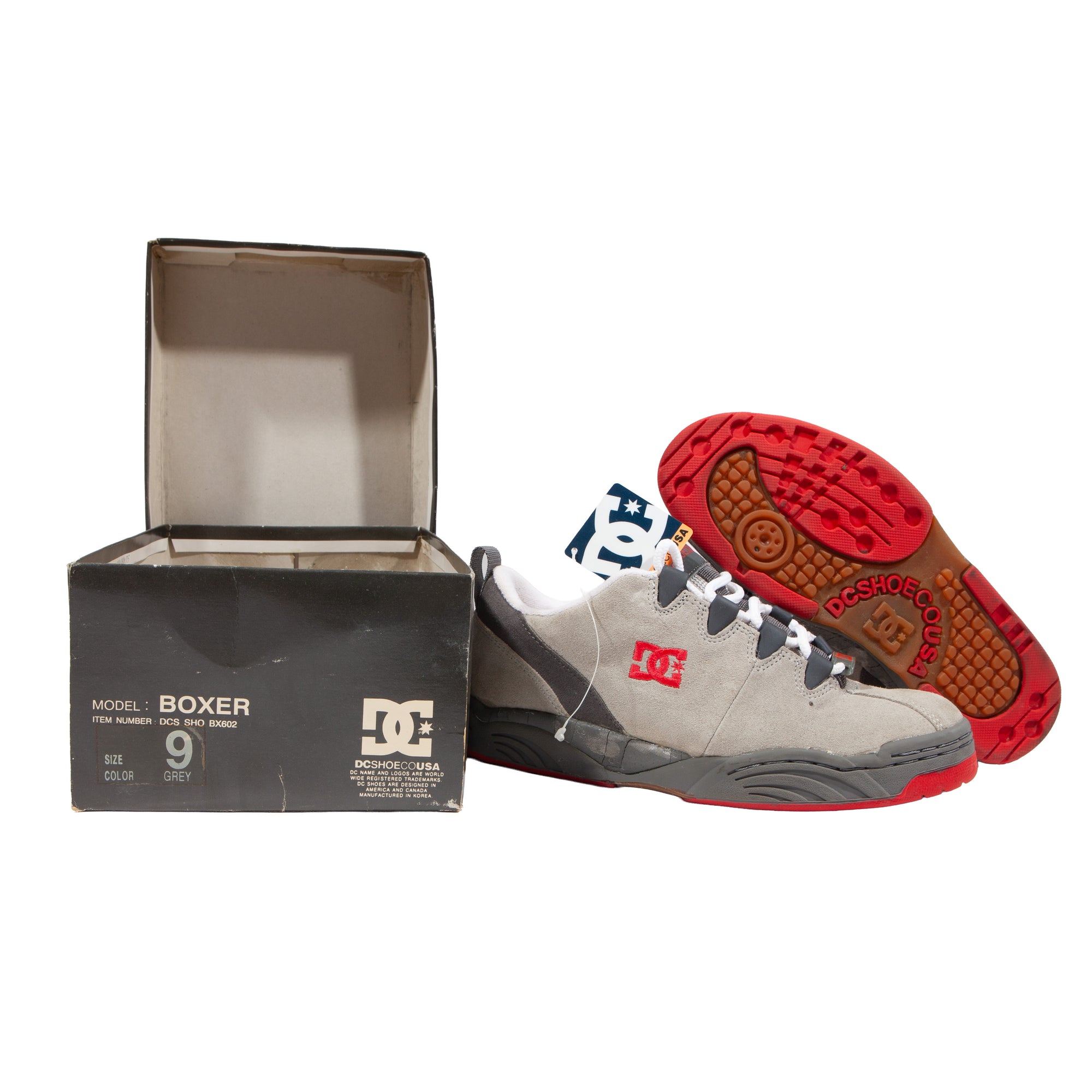 Overripe DC Shoes Boxer Grey/Red Size 9 (1998)