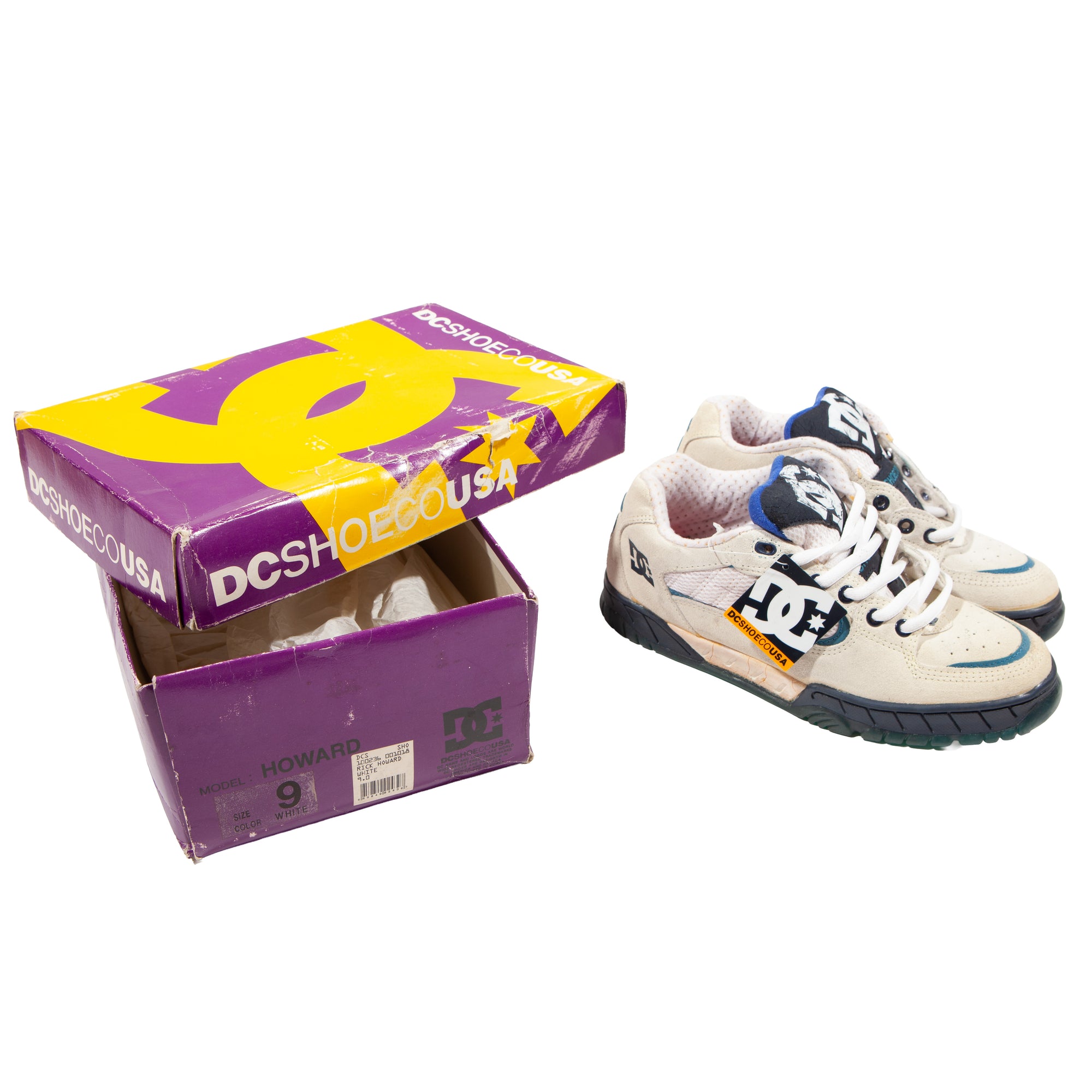 Overripe DC Shoes Howard White Size 9 (1997)