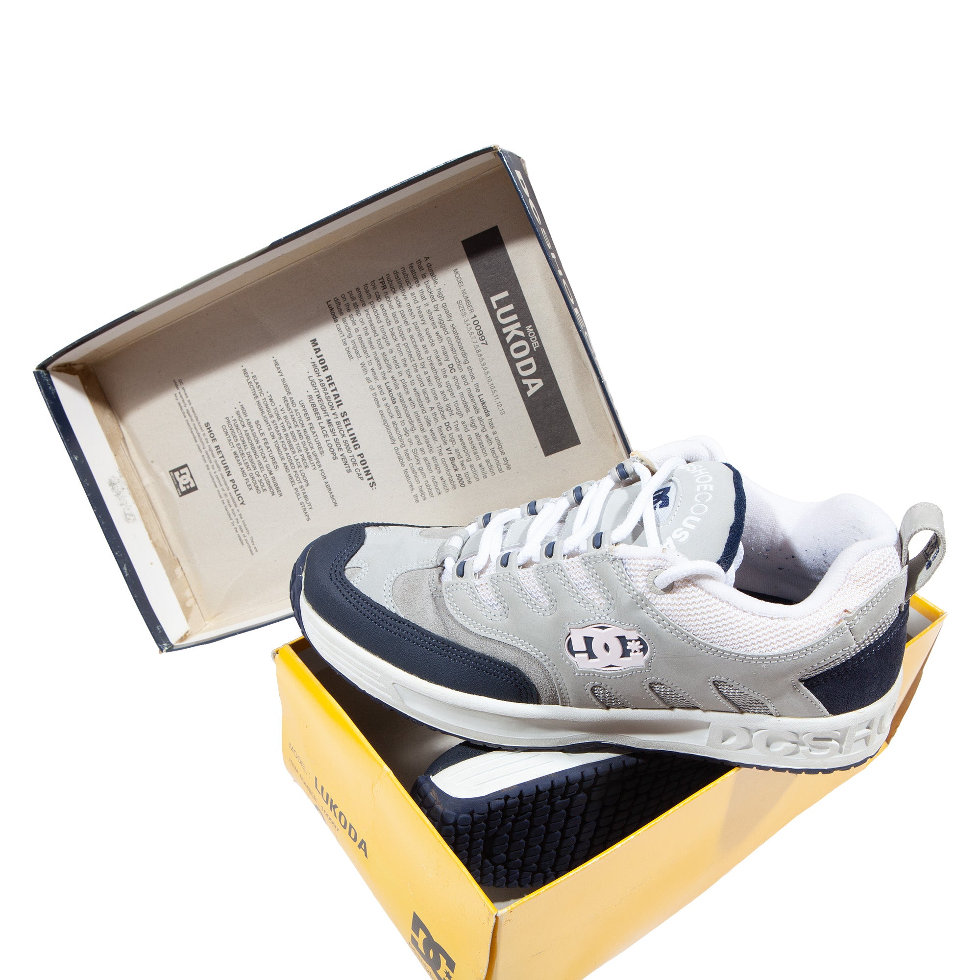 Overripe DC Shoes Lukoda Grey/Navy Size 9 (1999)