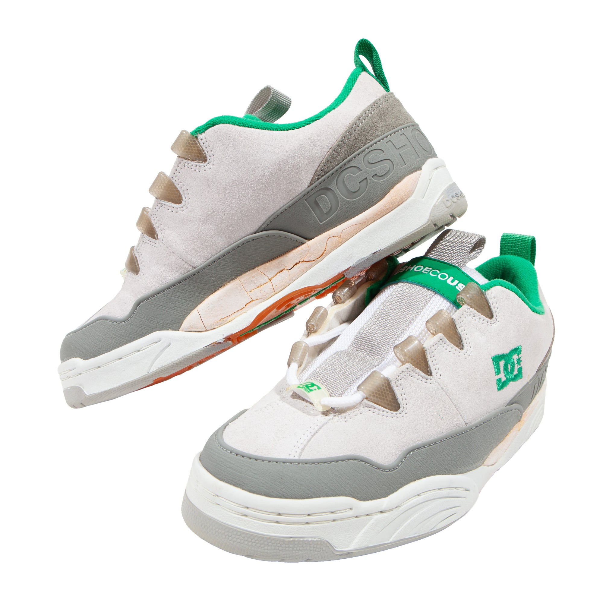 Overripe DC Shoes Plug White/Green Size 9 (1998)