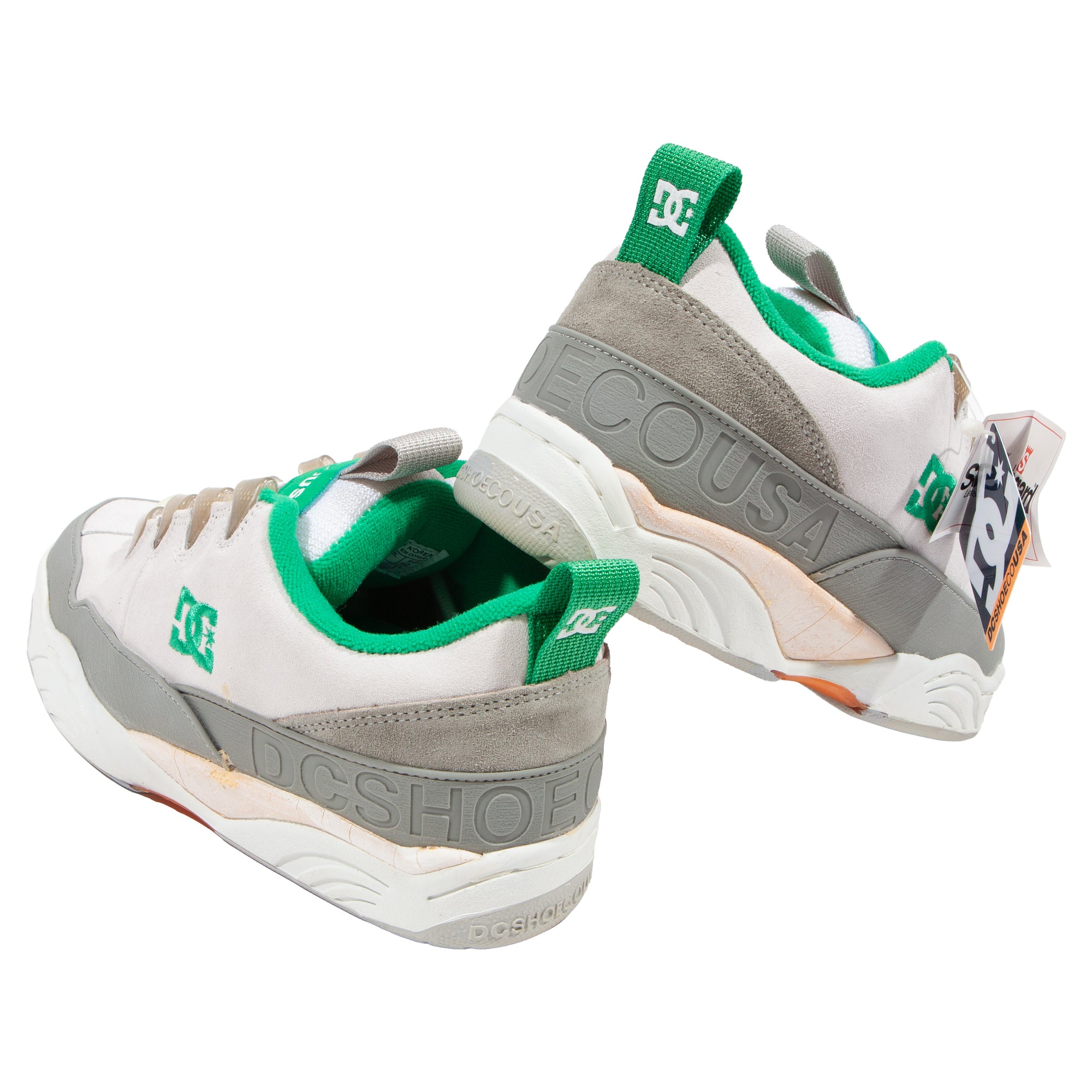 Overripe DC Shoes Plug White/Green Size 9 (1998)