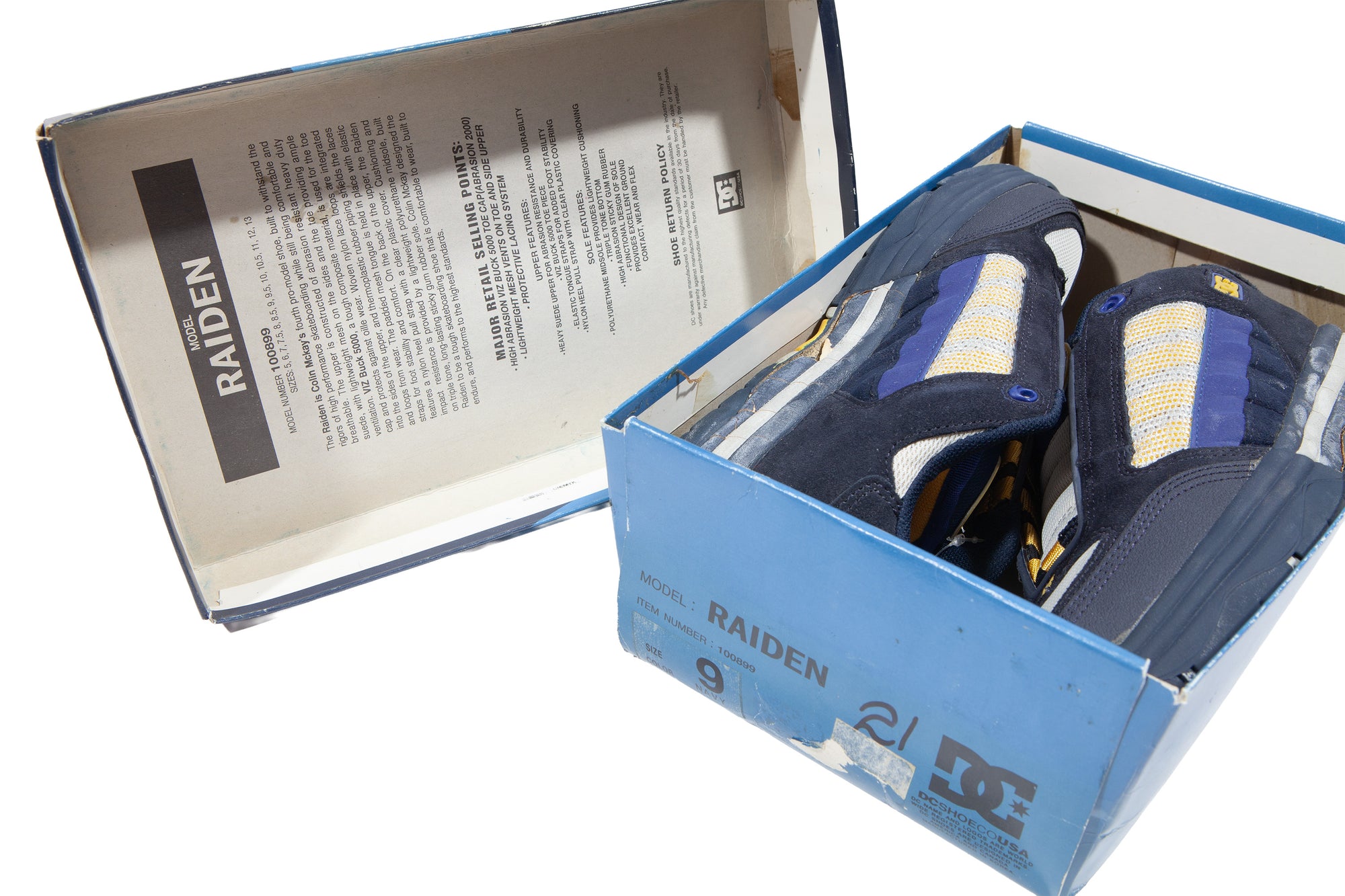 Overripe DC Shoes Raiden Navy Size 9 (1998)