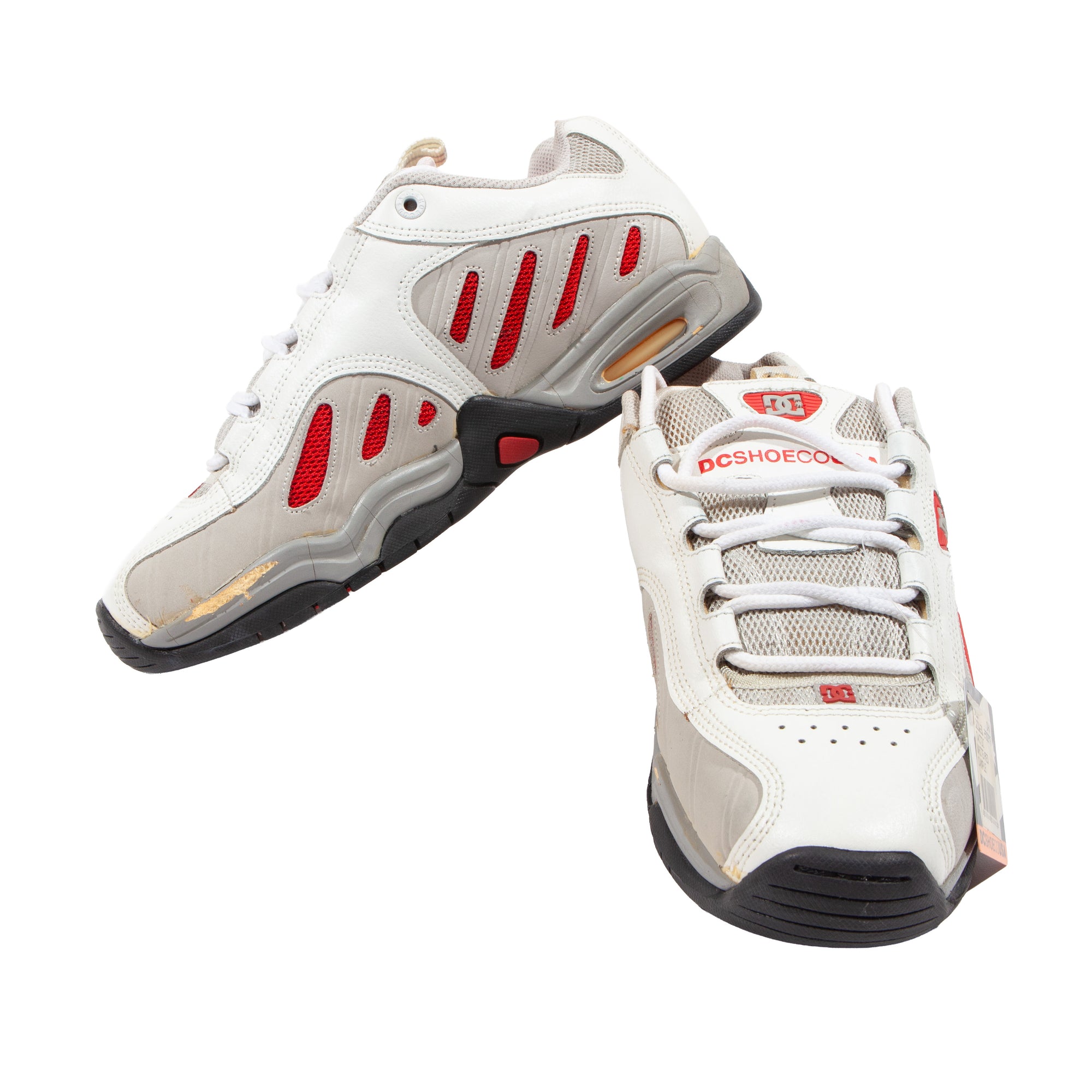 Overripe DC Shoes Tactic White/Red Size 9 SAMPLE (2000)