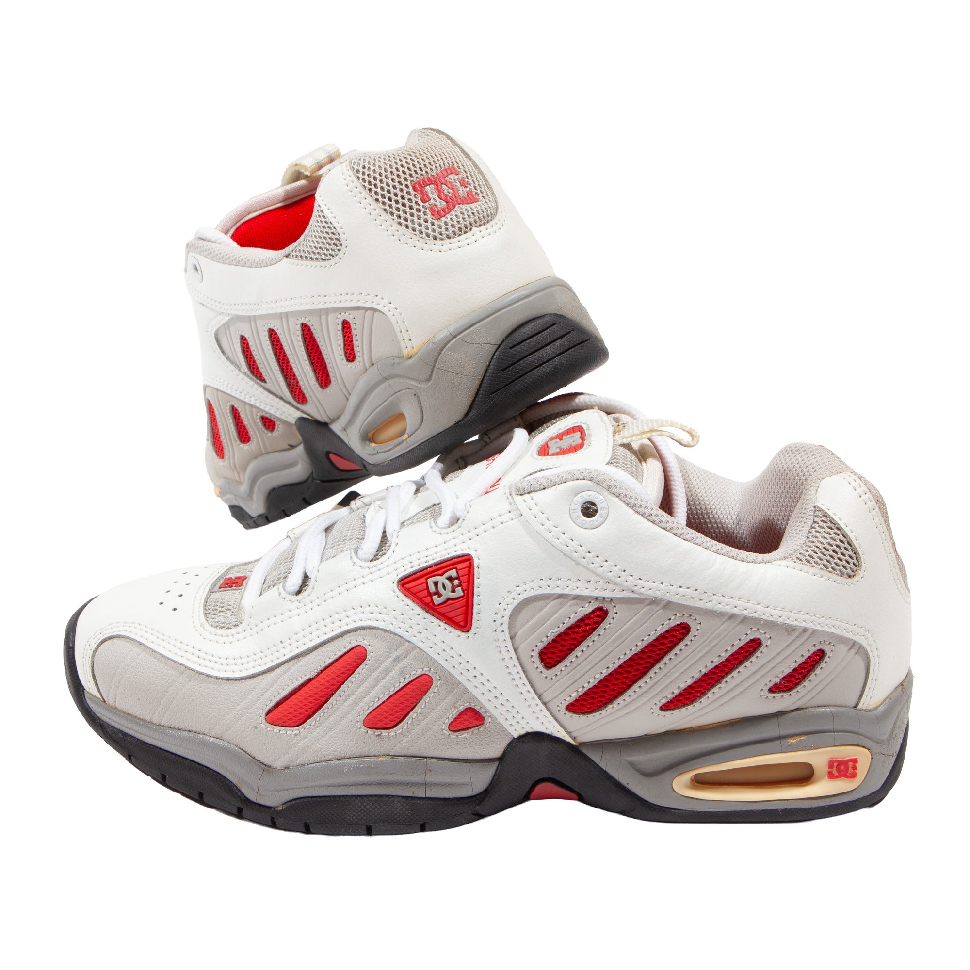 Overripe DC Shoes Tactic White/Red Size 9 SAMPLE (2000)