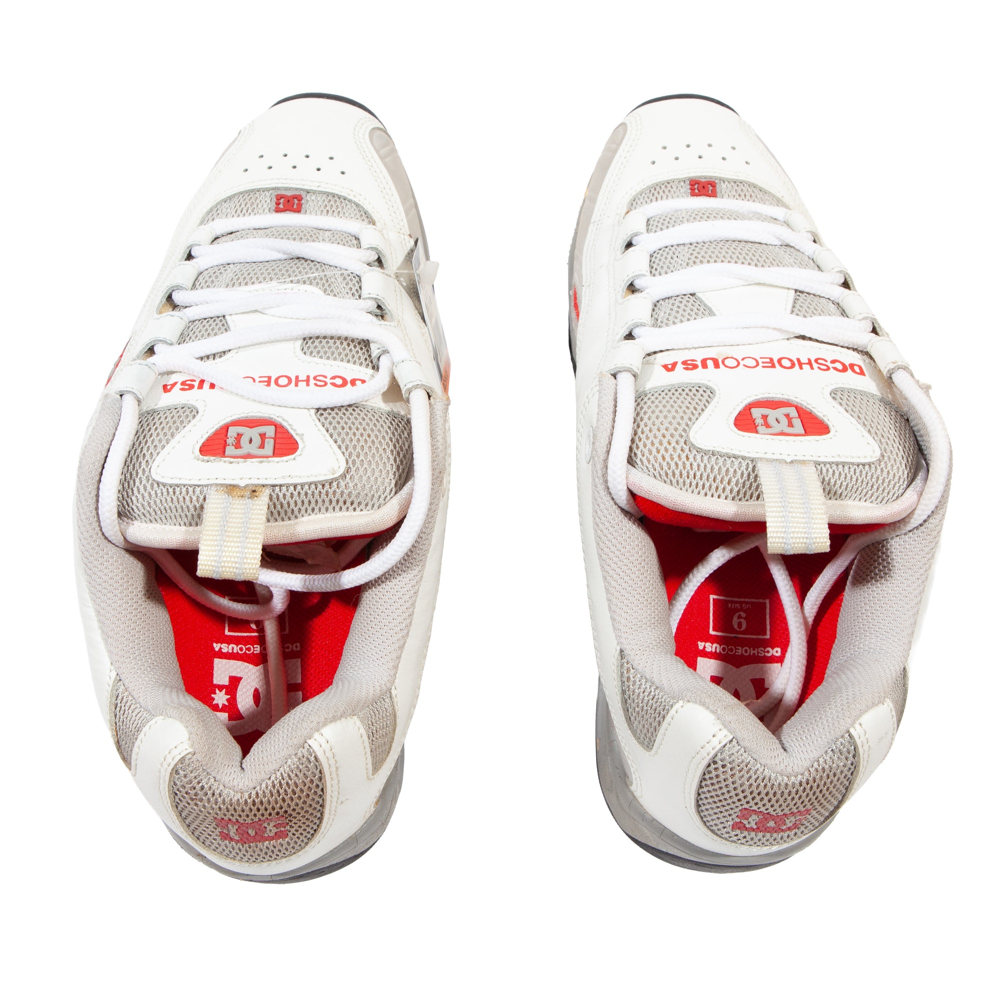 Overripe DC Shoes Tactic White/Red Size 9 SAMPLE (2000)