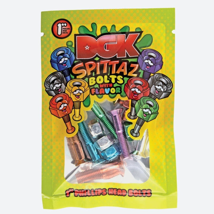DGK Spittaz Colored Bolts 1"