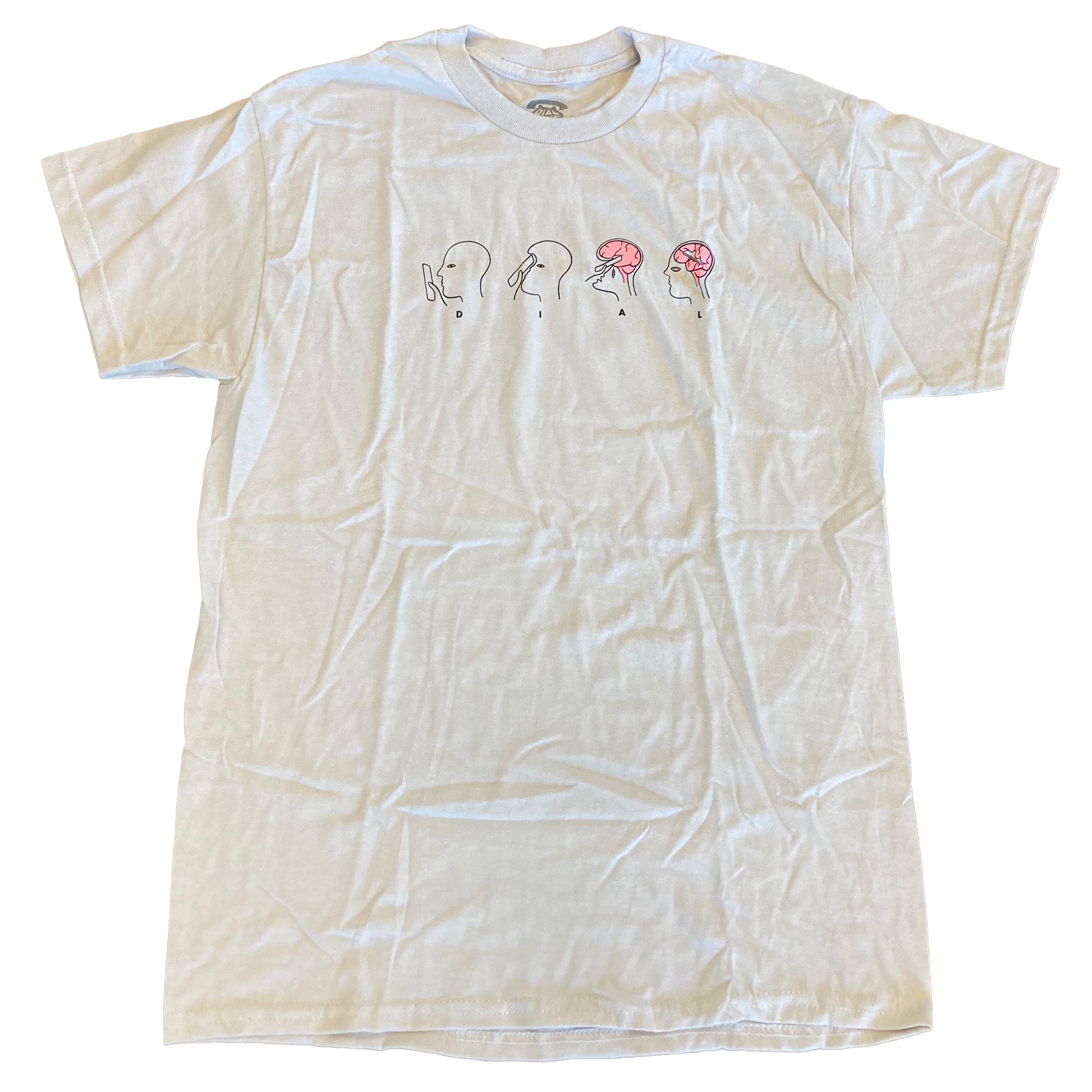 Dial Tone Brainwash Tee Silver