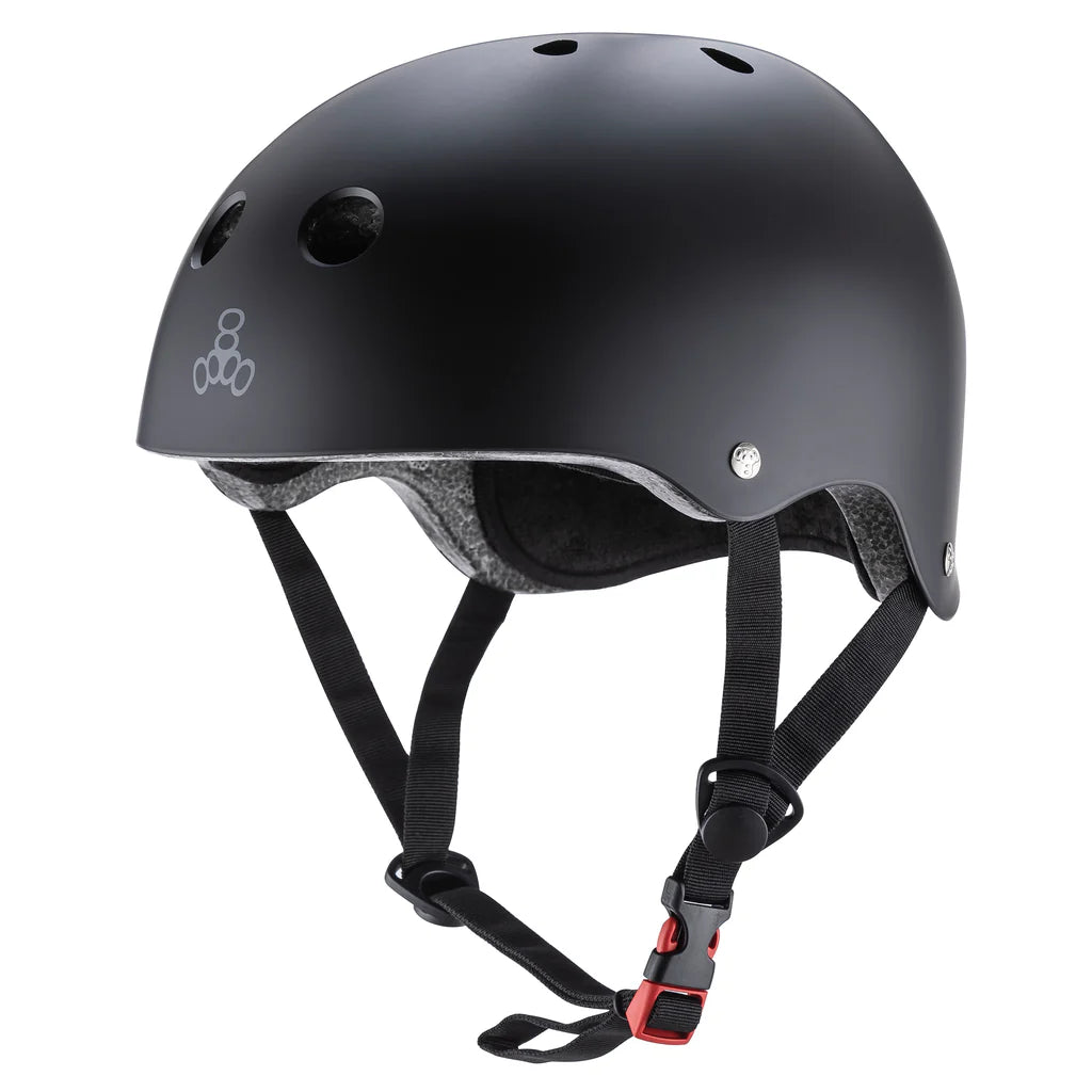Triple 8 Dual Certified Helmet V2 All Black Matte