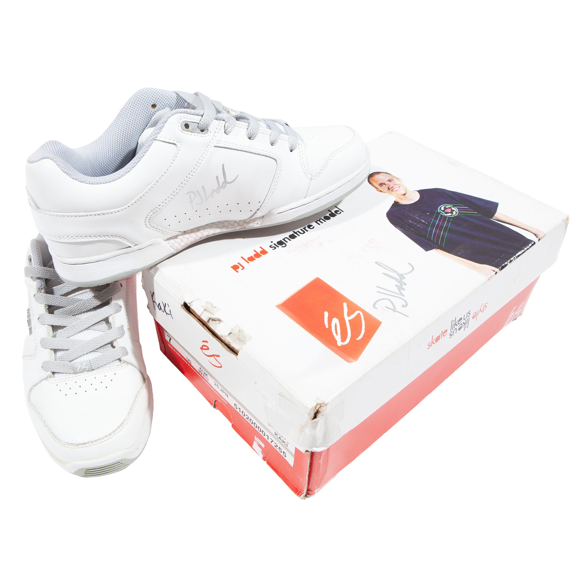 Overripe eS PJ Ladd White Autographed Size 7 2005ish