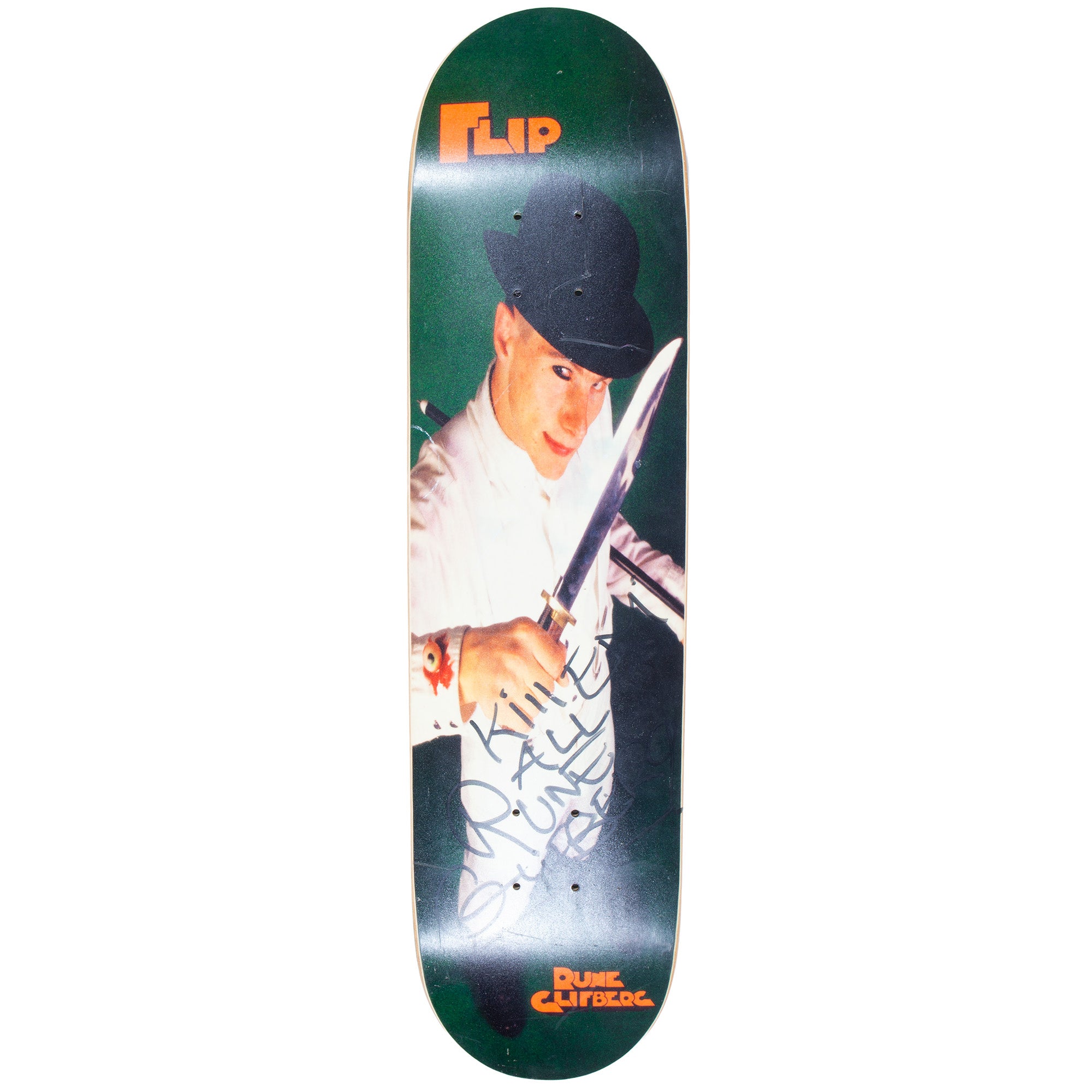 Overripe Flip Rune Glifberg Clockwork Orange Slick Signed Deck 1996