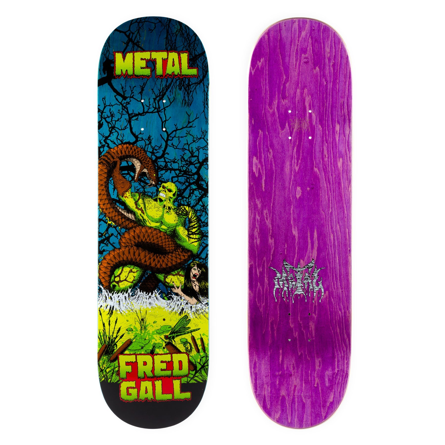 Metal Skateboards Fred Gall Swamp Thing 8.5
