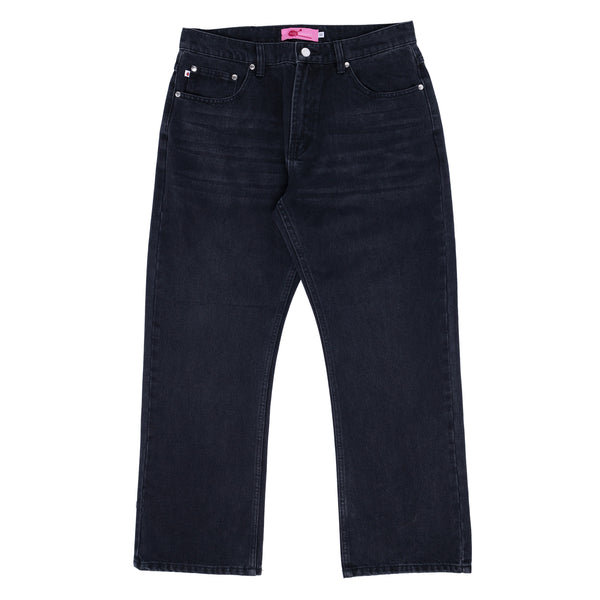 Frog Relaxed Fit Bootcut Jean Black - Orchard Skateshop