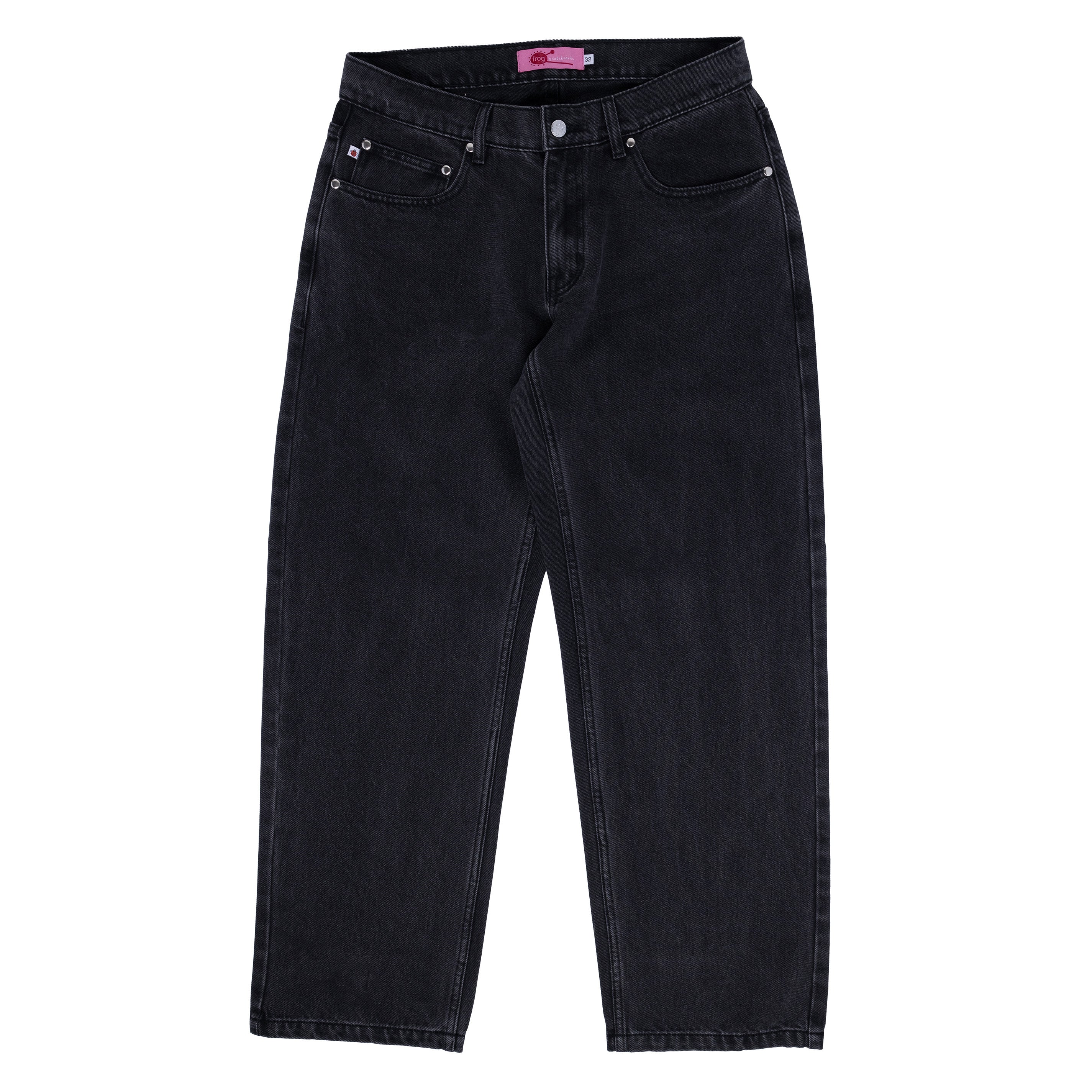 Frog Five Pocket Denim Pants Washed Black