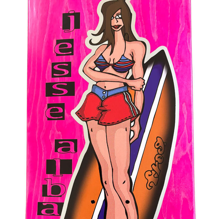 Frog Surfer Girl Jesse Alba Deck 8.25"