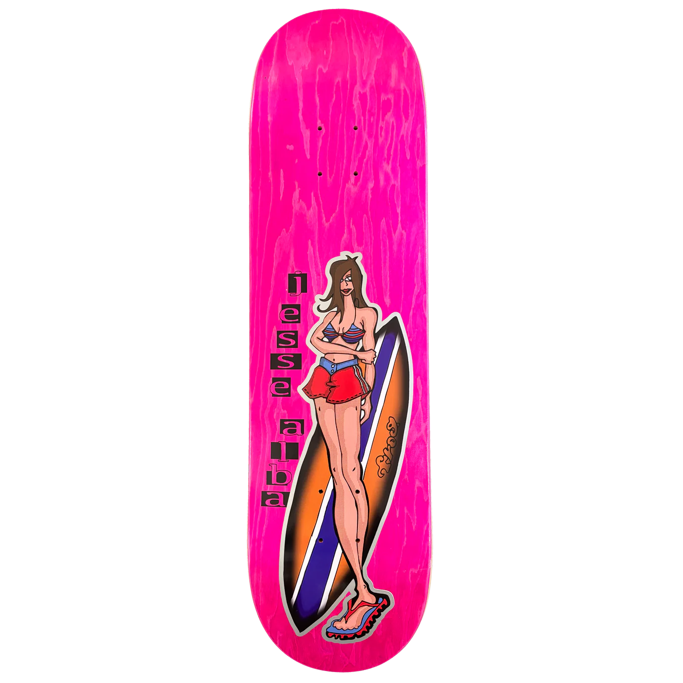 Frog Surfer Girl Jesse Alba Deck 8.25"