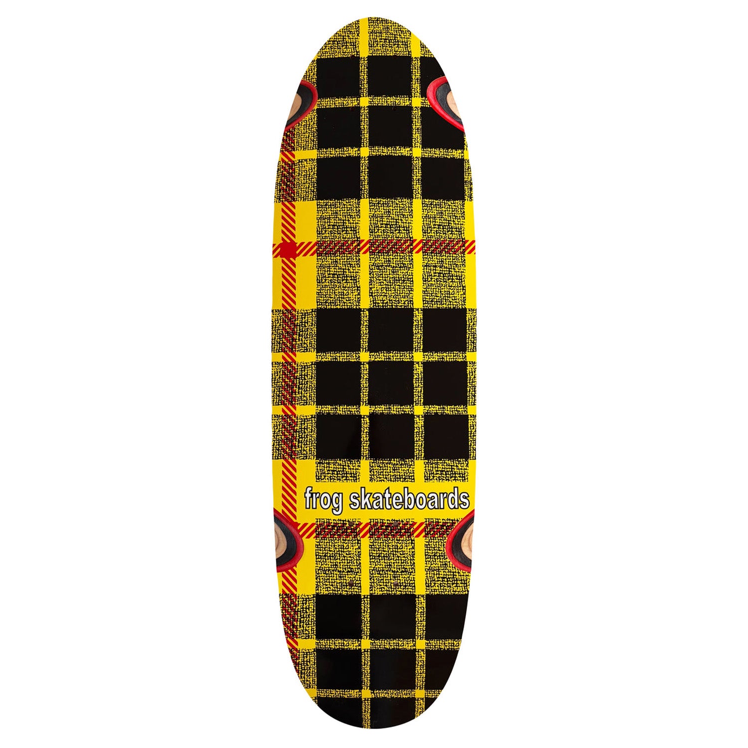 Frog Plaid Micro Piper Shaped Deck 7.75"