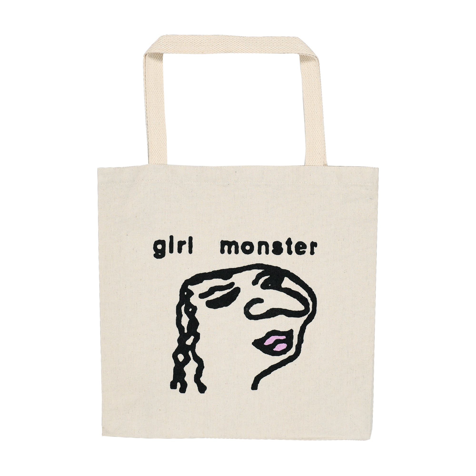 Quasi Girl Monster Tote Bag Natural