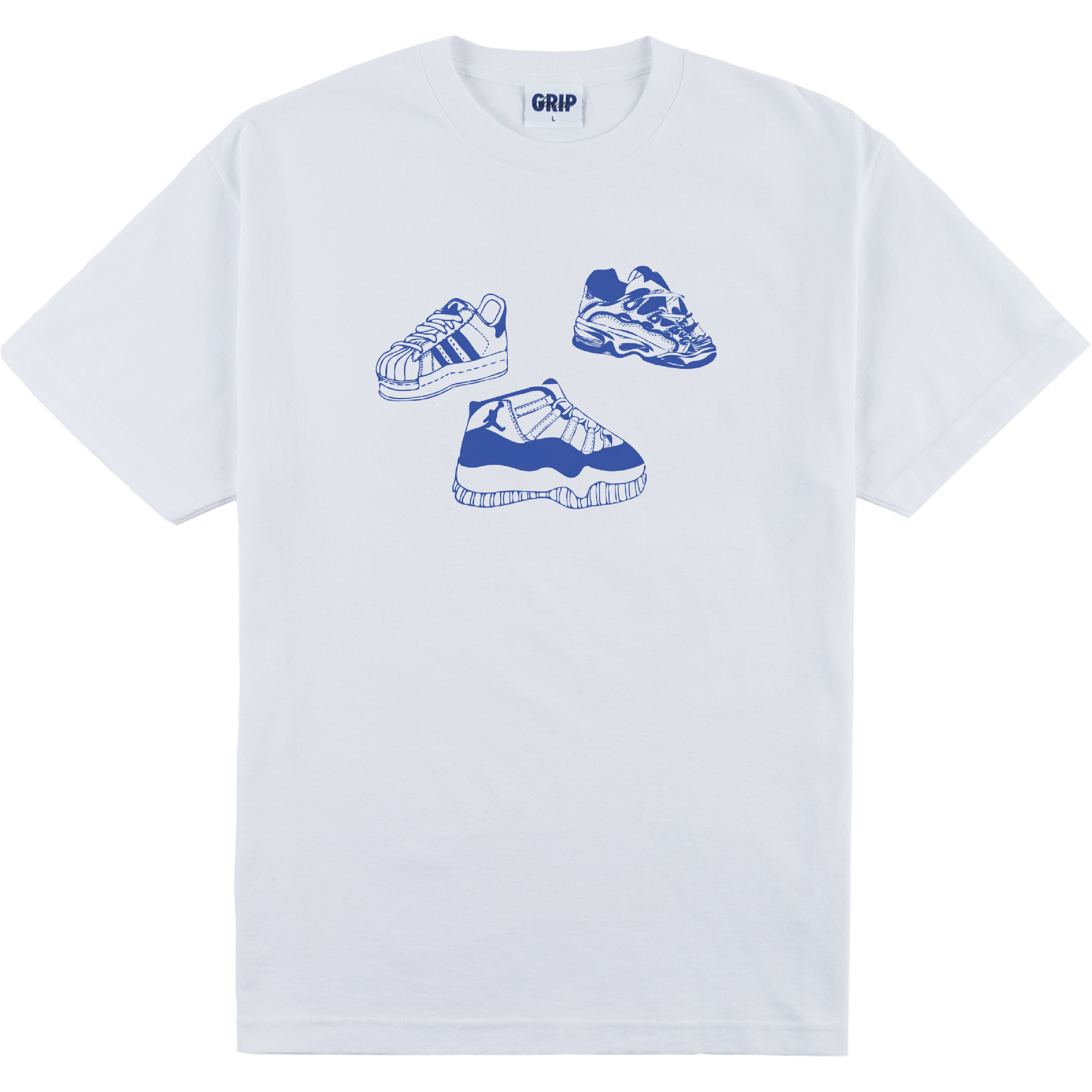 Classic Grip Sneaker Tee White