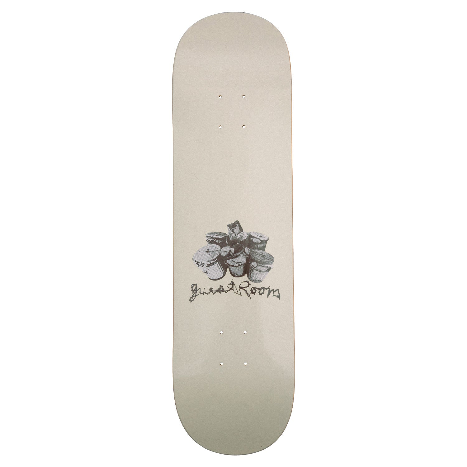 Guest Room Trash Can Deck Cream 8.5"