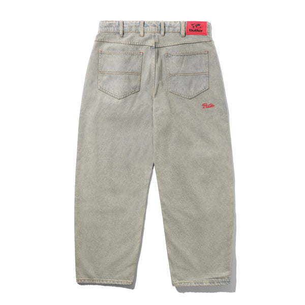 Butter Goods Garage Denim Jeans Sunfade Blue - Orchard Skateshop