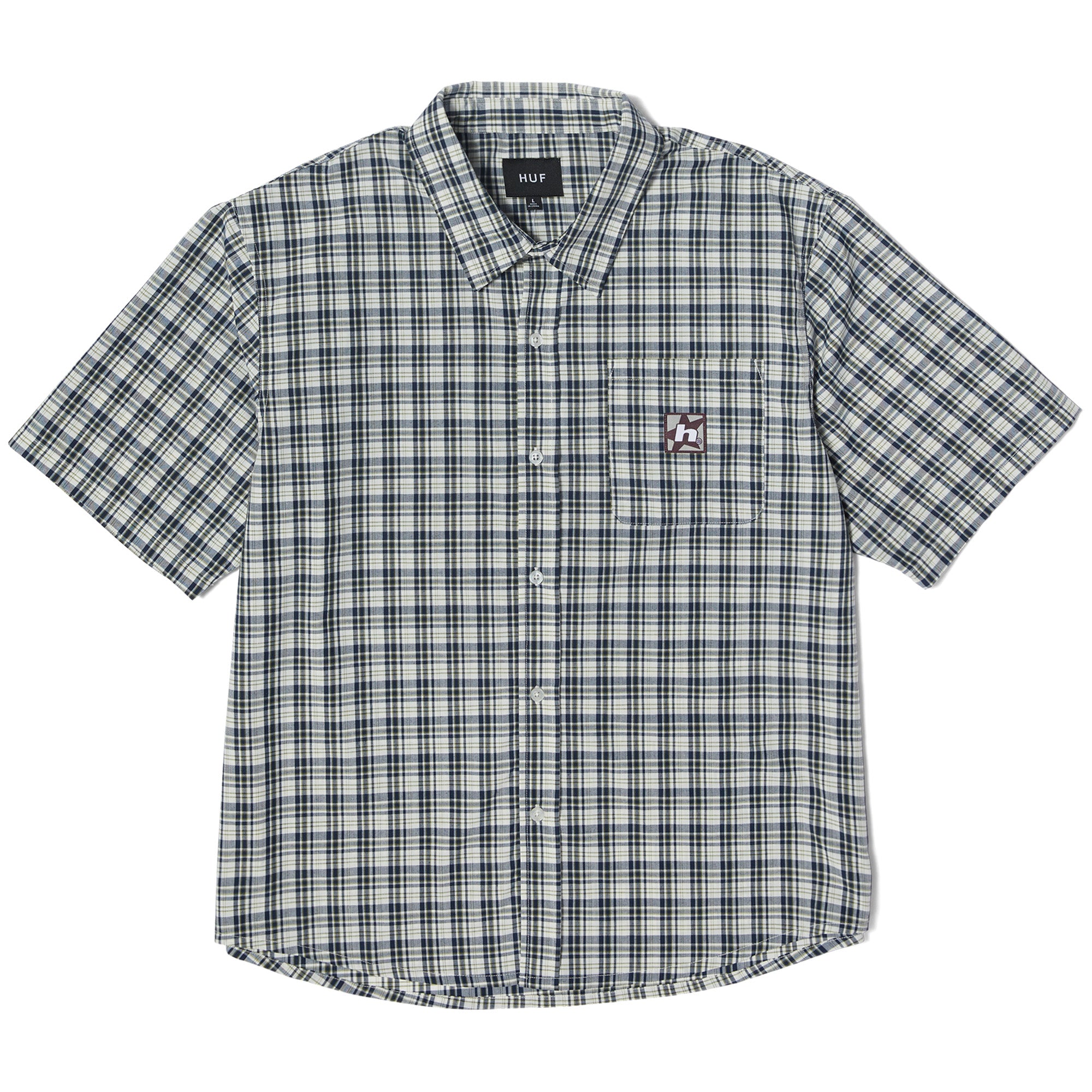 Huf H Star Plaid Shirt Linen