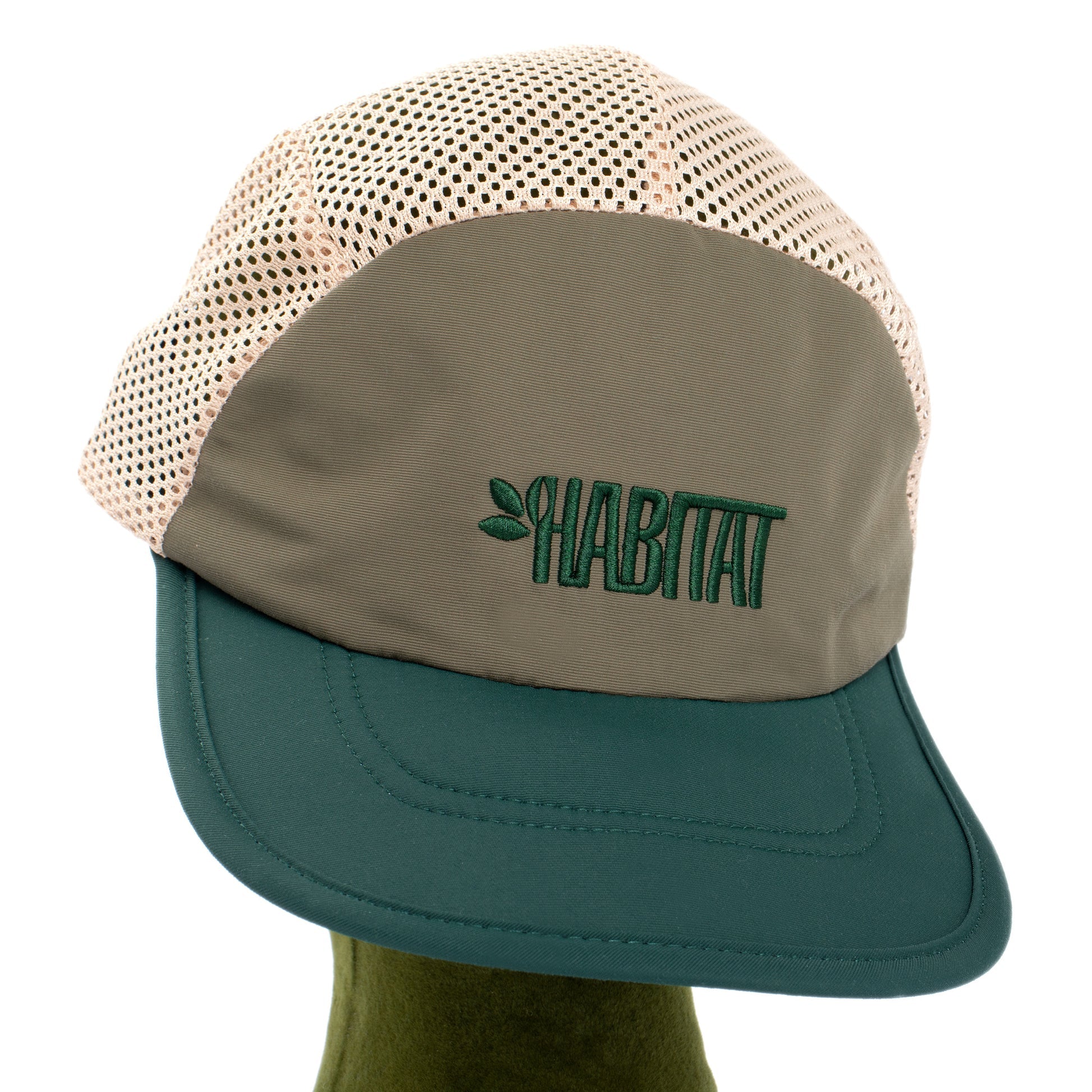 Habitat Aerolite Mesh Camp Hat Green/Tan