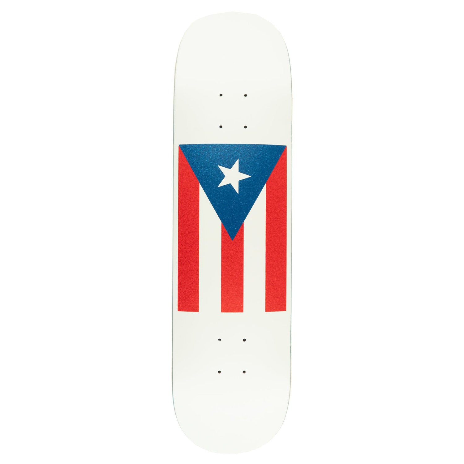 Hardbody Puerto Rico Flag Deck White 8.0"