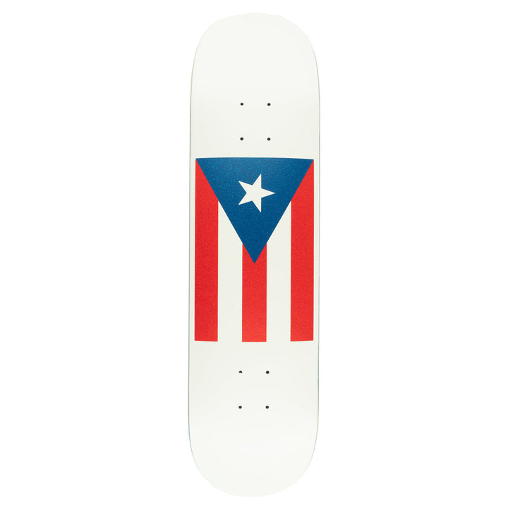 Hardbody Puerto Rico Flag Deck White 8.0"