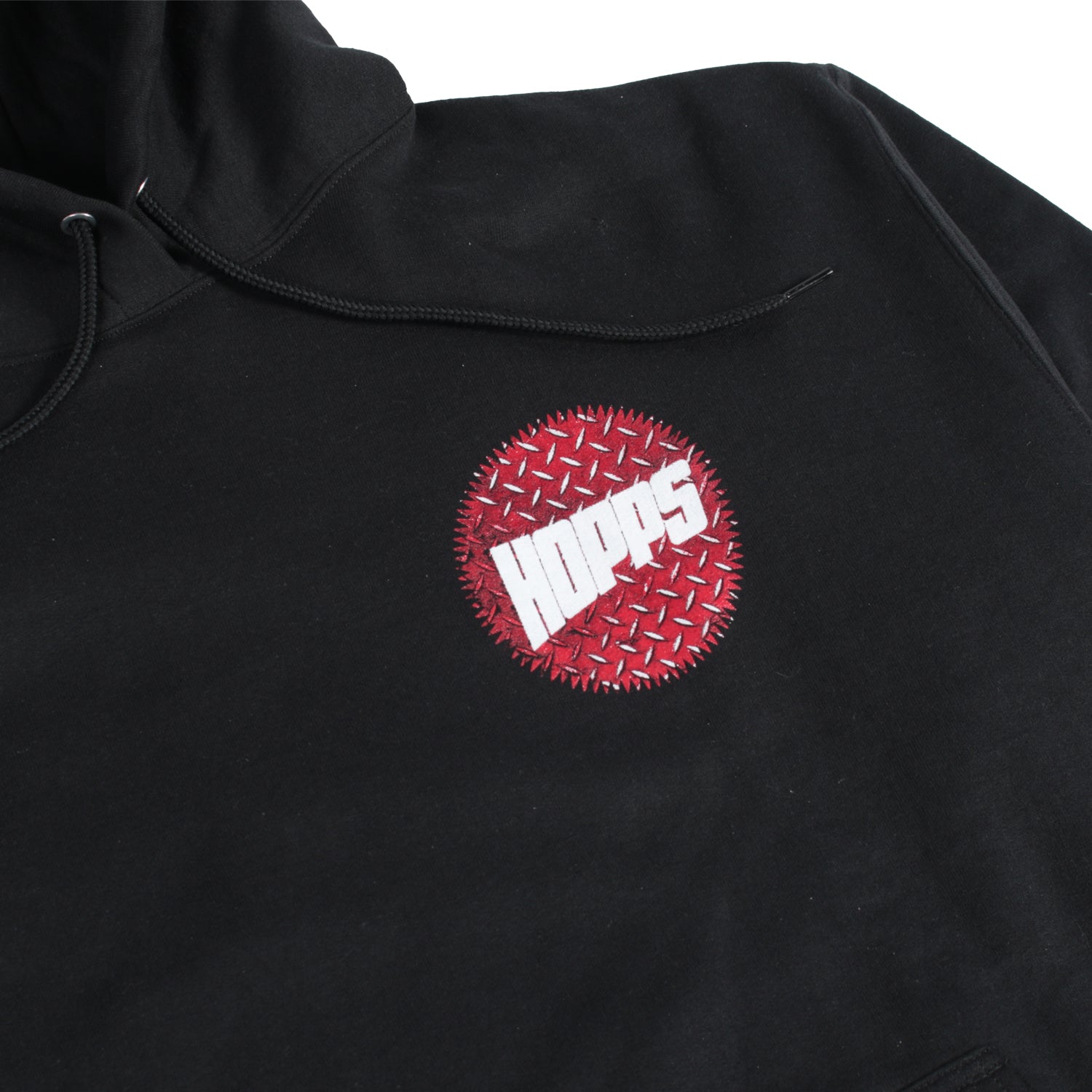 Hopps Red Diamondplate Hoodie Black