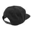 Hopps Label Wool Snapback Hat Black