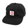 Hopps Label Wool Snapback Hat Black